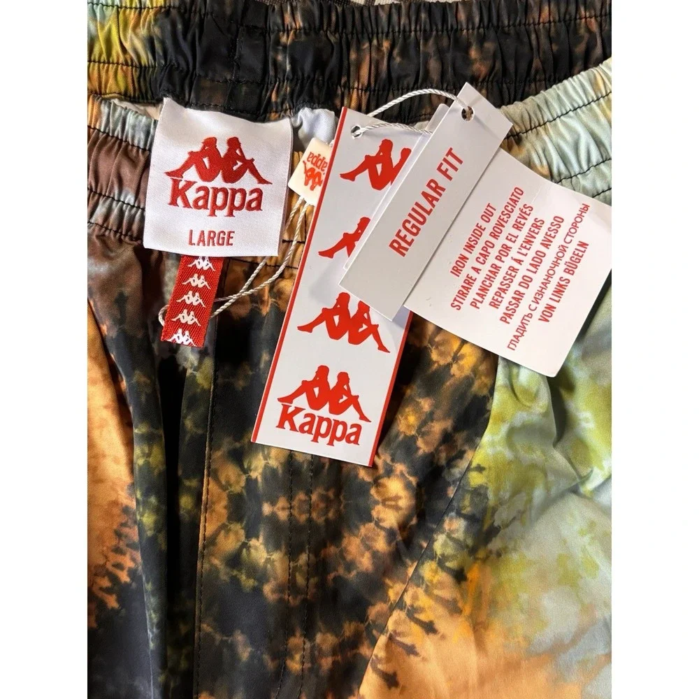 Kappa Authentic Layne Beige Camel Tie Dye Size Large New! (p1)